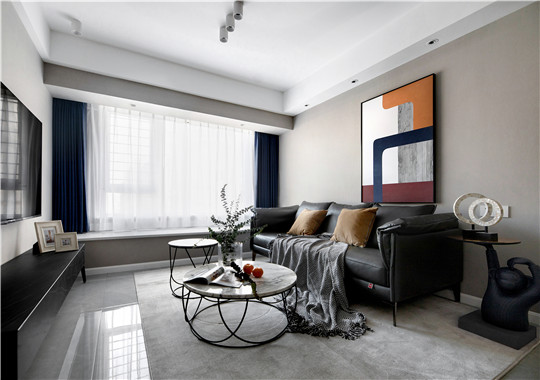 金华紫金台—现代风格—三居室装修案例效果图