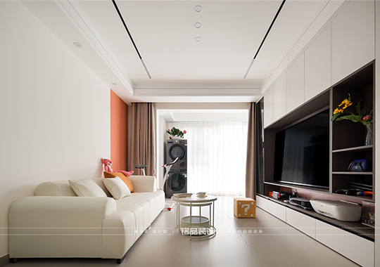 金华平层奶油装修风格      120㎡三室两厅     装修案例效果图