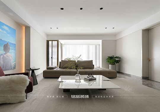 金华现代轻奢装修风格     180㎡三室两    厅装修案例效果图