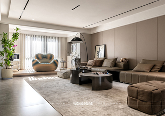 金华现代轻奢装修风格    130㎡三室一厅     装修案例效果图